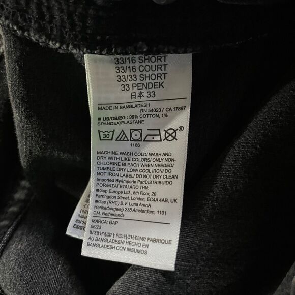 GAP 90s Loose Mid Rise Jeans Denim Jeans Cotton Black Women's Size 33 16R - Picture 7 of 8